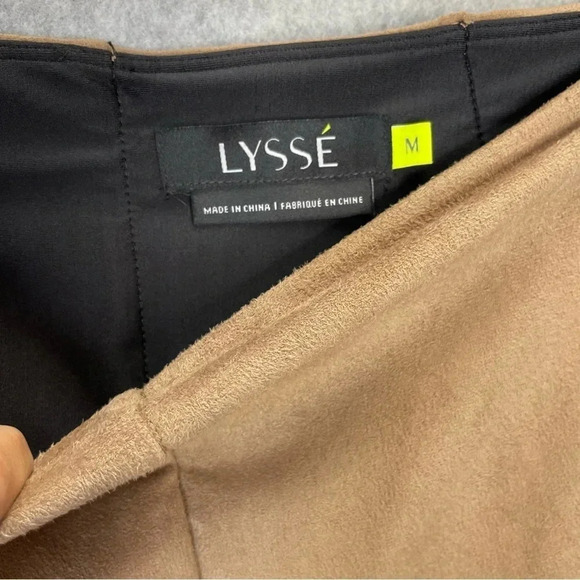 Lysse Vegan Suede Buffed Saddle Tan Pull On Leggings - Picture 6 of 8